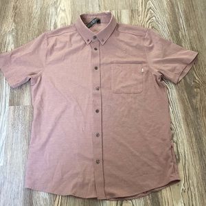 Vuori Short-Sleeve Ace Button Up Size L